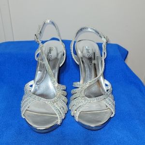 Silver Slipper Heels